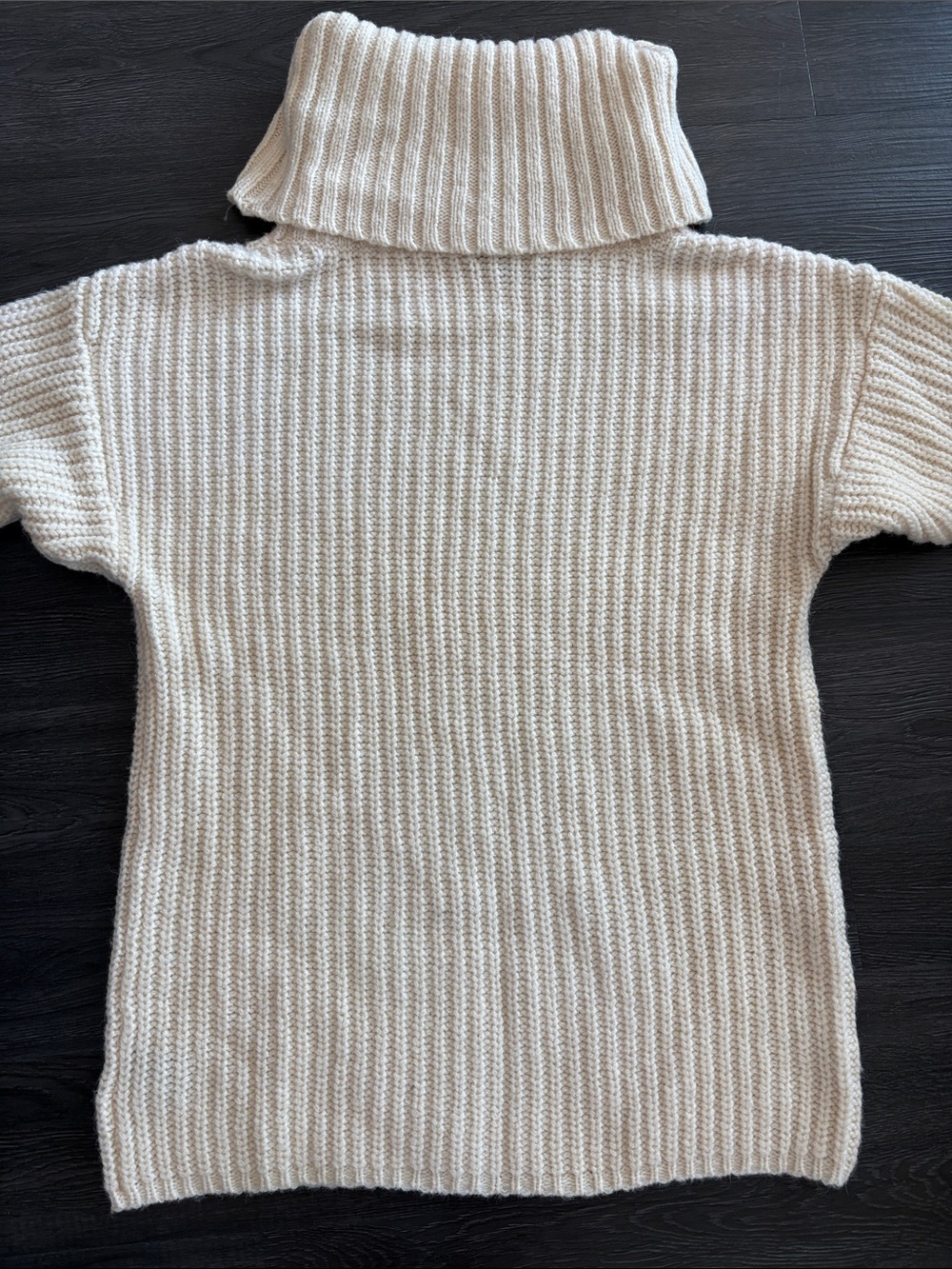 Ralph Lauren wool & alpaca chunky Cream Turtleneck Knit Sweater large - Picture 12 of 12